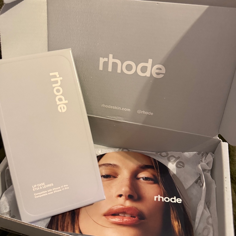 Rhode , Lip Case , grey phone case pro 17 (lip gloss not included )